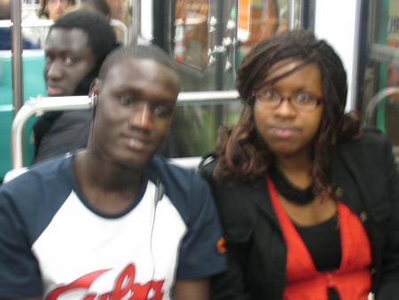 dans le train